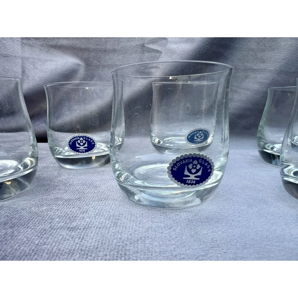 ShotGlass Tumblers, Set of 6 Iside 60ml – Iside Skloarne Poltar‎ Slovakia – New.